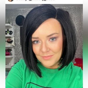 Black Bob wig.